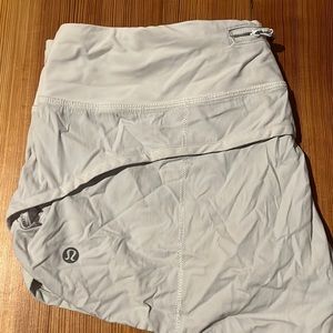 white lulu lemon shorts